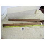 PRIMITIVE WOODEN GRAIN FLAIL