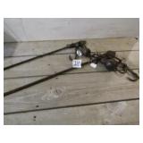 2- CAST IRON COTTON SCALES -26' &28'