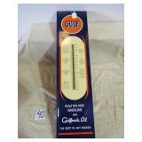COLLECTIBLE GOLF METAL THERMOMETER 7' X28