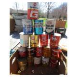 18- CARD BOARD OIL CANS -FULL