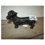 SMALL COLLECTIBLE CAST IRON DOG DOOR STOP,71/2'