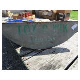 TOX-O-WIK 1950'S CATTLE FEEDER METAL END CAP
