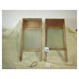 2 SMALL GLASS WASH BOARDS -81/2' X18
