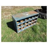 18 CUBBY HOLE METAL CABINET -36' L 21' T 12' D