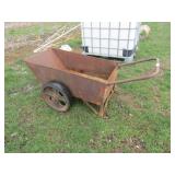 INDUSTRIAL GARDEN CART W/ HEAVY DUTY CI WHEELS