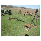 3 PT TRACTOR BOOM W/ STAND, GREEN PAINT