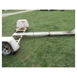 CAR DOLLY W/ MOTORCYCLE RACK - NO TITLE -AS IS