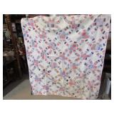 VINTAGE H S DOUBLE WEDDING BAND QUILT 60' X 78'