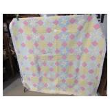 VINTAGE H S CARPENTER STAR PATTERN QUILT 72' X 78,