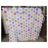 VINTAGE HAND STITCHED GRANDMA'S FLOWER GARDEN