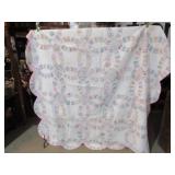 VINTAGE H S DOUBLE WEDDING BAND QUILT -76' X80'
