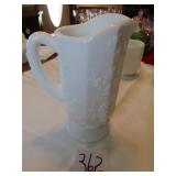 8' WESTMORELAND MILK GLASS PITCHER