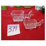 4' & 51/2' CANDY CONTAINERS -HORSE & CARTS