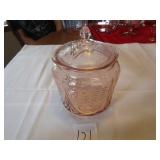 ROYAL LACE PINK DEPRESSION COOKIE JAR 61/4'