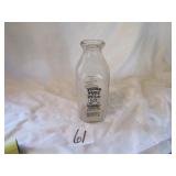 FLORA PURE MILK CO. FLORA ILL. MILK BOTTLE