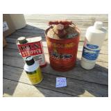 VINTAGE GAS CAN ; BIX STRIPPER TIN ;FORD & JD