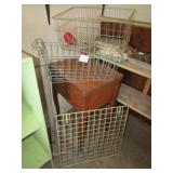3 WIRE BASKETS ; MORE