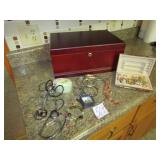 LARGE JEWELRY BOX FULL OF ESTATE JEWELRY