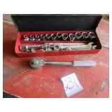 S & K METRIC 1/4' DR SOCKET SET & WRENCHES
