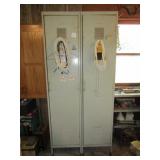 2 DOOR METAL CABINET 3' W X 21' D X 80' TALL