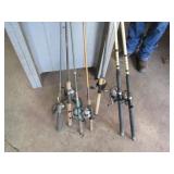 8 -FISHING RODS ;FISHING NETY ; LURE BOXES
