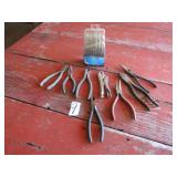 7- SIDE CUTS ; VICE GRIPS; DRILL BITS