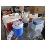 3 COOLERS ; 3 WATER COOLERS