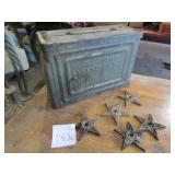 4 METAL AMMO BOXES ; 5 LITTLE CI STARS