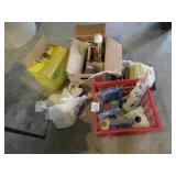 3 BOXES PAINTING SUPPLIES