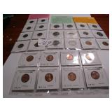 8- UNCIR.LINCOLN CENTS ; 2- UNCIR. PENNIES;8-