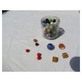 VINTAGE ESTATE MARBLES INCLUDING SHOOTERS