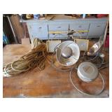 SHOP LIGHT ; ROPE ; HEAT LAMPS ; TANK HEATER