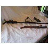 RIFLE SHOOTING STICK ; KNIFE ; MORE