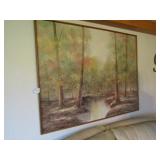 OIL ON CANVAS PAINTING 50' X61' W