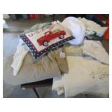 BIG BOX BED SPREADS , BEDDING , FANCY WORKS