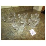 5- PIECES MIKASA LEAD CRYSTAL MARKED GERMANY