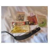 4- NOS LURES ; FILLET KNIVE