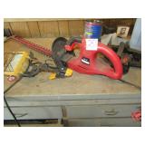 ELECTRIC CHAIN SAW ; HEDGE TRIMMERS ; SHOP LIGHT