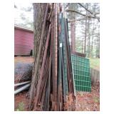30+ STEEL T POST ; 20+ ELECTRIC FENCE POST