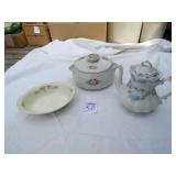 HALL COVERED BOWL ; EGG SHELL BOWL ; ENGLAND BOWL
