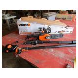 WORX ELECTRIC CHAIN SAW W/ POLE ATTACHMENT