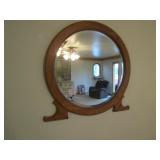 OAK WALL MIRROR