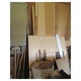 PILE LUMBER NORTH WALL -PLYWOOD,CABINET DOORS