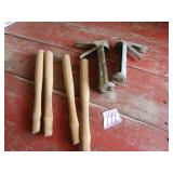 4- NEW HAMMER HANDLES ;CLALKING GUNS
