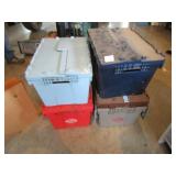 6 HEAVY DUTY TOTES