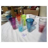 8 INSULATED DRINKING GLASSES