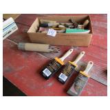 BOX FULL PAINT BRUSHES ;MORE