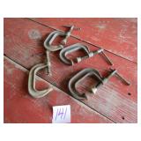 4- 21/2' C-CLAMPS