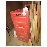 3 WOOD PRAIRIE FARMS MILK CRATES