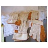 5 PAIRS NEW WORK GLOVES